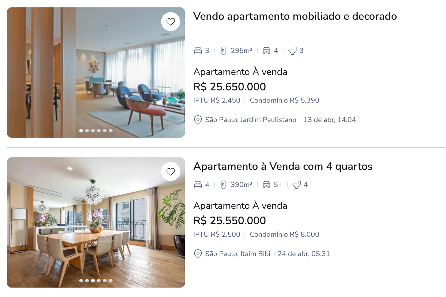 Imóveis de referência em São Paulo